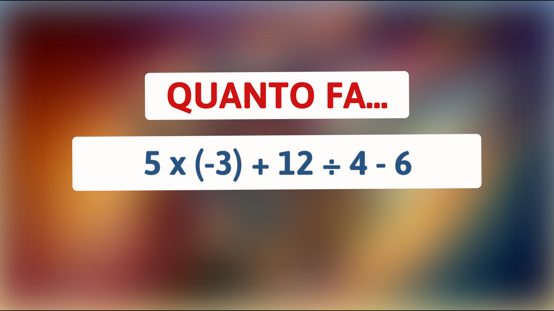 Scopri il Segreto del Calcolo Mentale: Solo i Veri Geniali Risolvono Questo Indovinello! Puoi Farcela?"