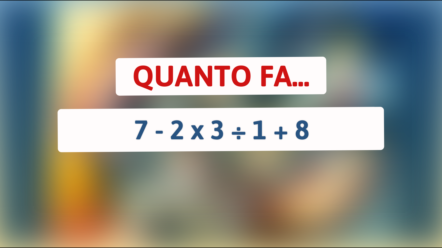 Sfida il tuo cervello con questo enigma matematico: Sei abbastanza geniale per risolverlo?"